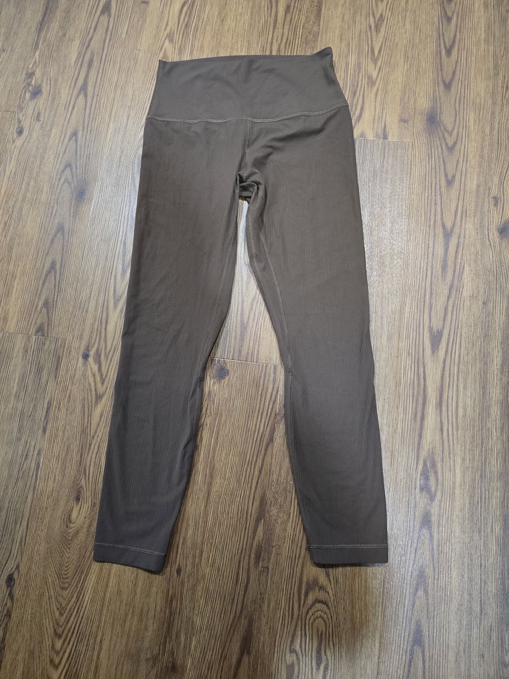lululemon athletica Brown Ribbed High-Waist Leggings
